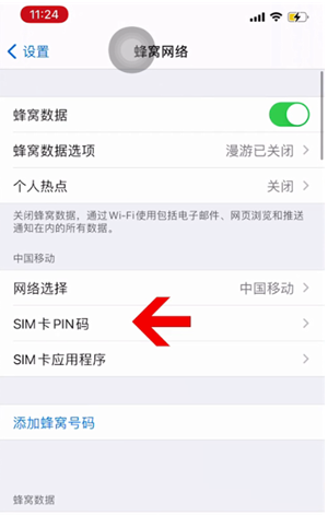 洪江苹果14维修网分享如何给iPhone14的SIM卡设置密码 