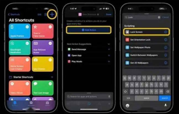 洪江苹果14锁屏维修店分享iPhone14升级iOS16.4后如何创建锁屏快捷方式 