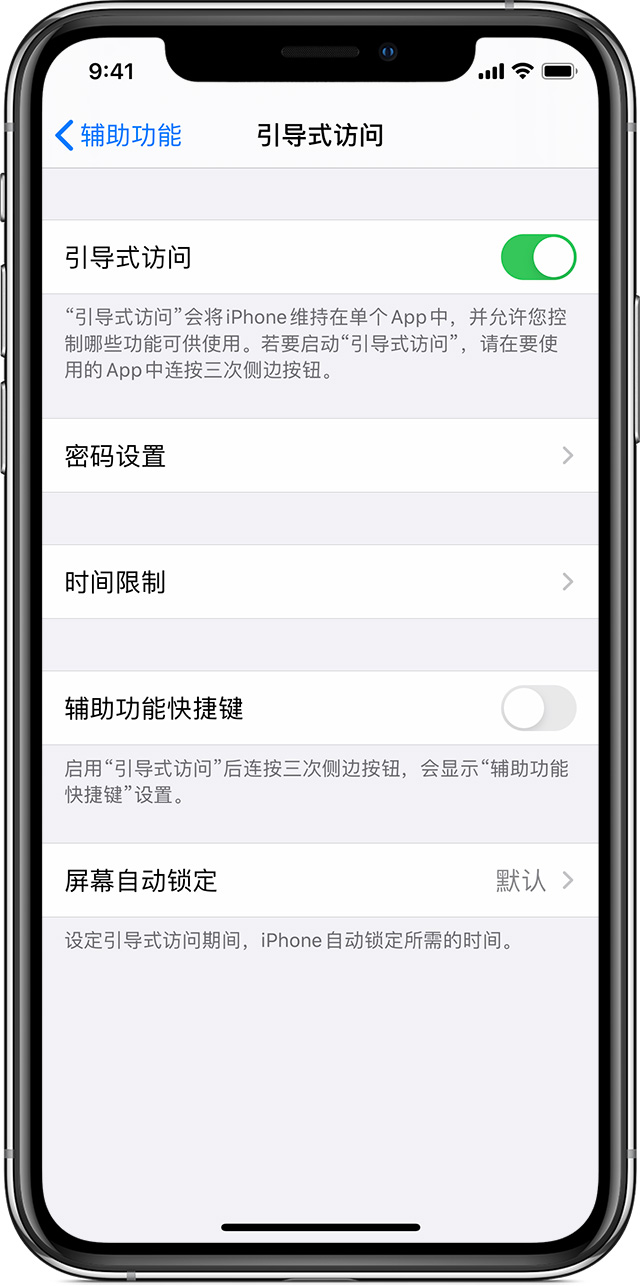 洪江苹果手机维修分享如何在 iPhone 上退出引导式访问 