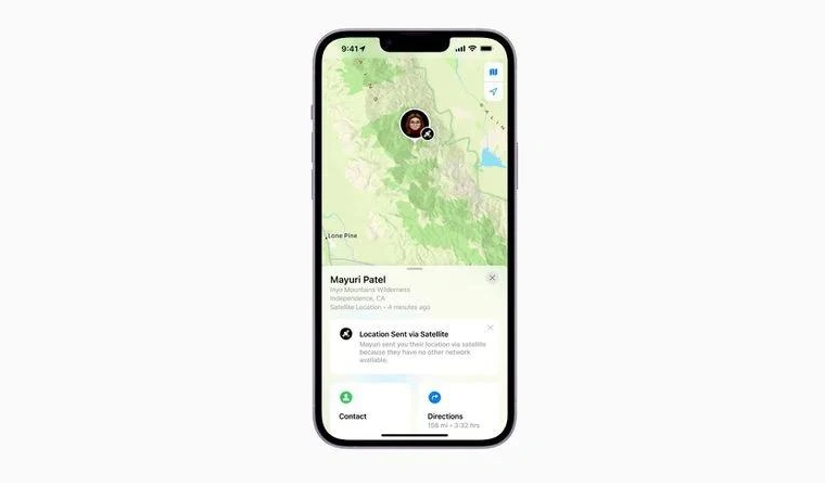 洪江苹果14维修分享iPhone14系列中 FindMy功能通过卫星分享位置方法教程 